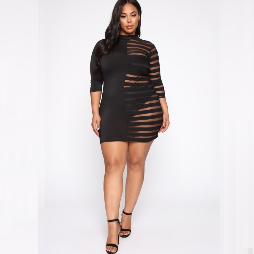Black Mesh Dress
